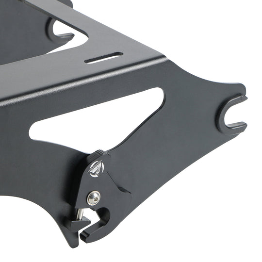 Two-Up Tour Trunk Pack Mount Black Detachable Tour Trunk Pack kit For Touring Trunk Pack