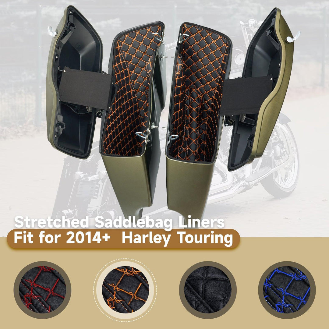 Saddlebag Liners Carpet Insert Fits for Harley ‘14-’23 - Mocardine