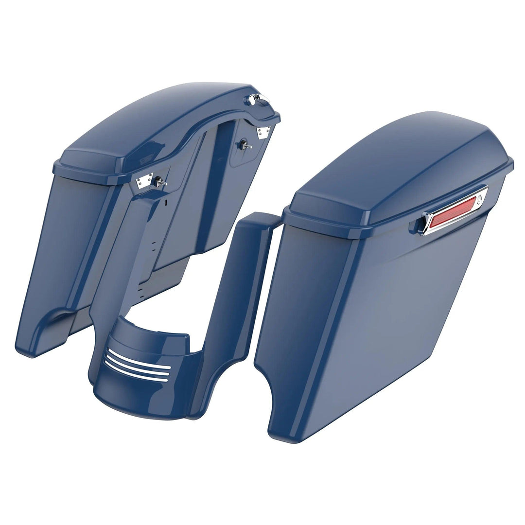 STRETCHED SADDLEBAG BOTTOMS & STRETCHED REAR FENDER EXTENSION FOR HARLEY DAVIDSON 2014+ TOURING - Mocardine