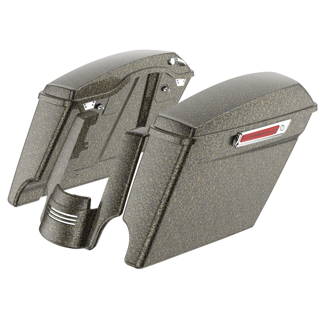 STRETCHED SADDLEBAG BOTTOMS & STRETCHED REAR FENDER EXTENSION FOR HARLEY DAVIDSON 2014+ TOURING - Mocardine