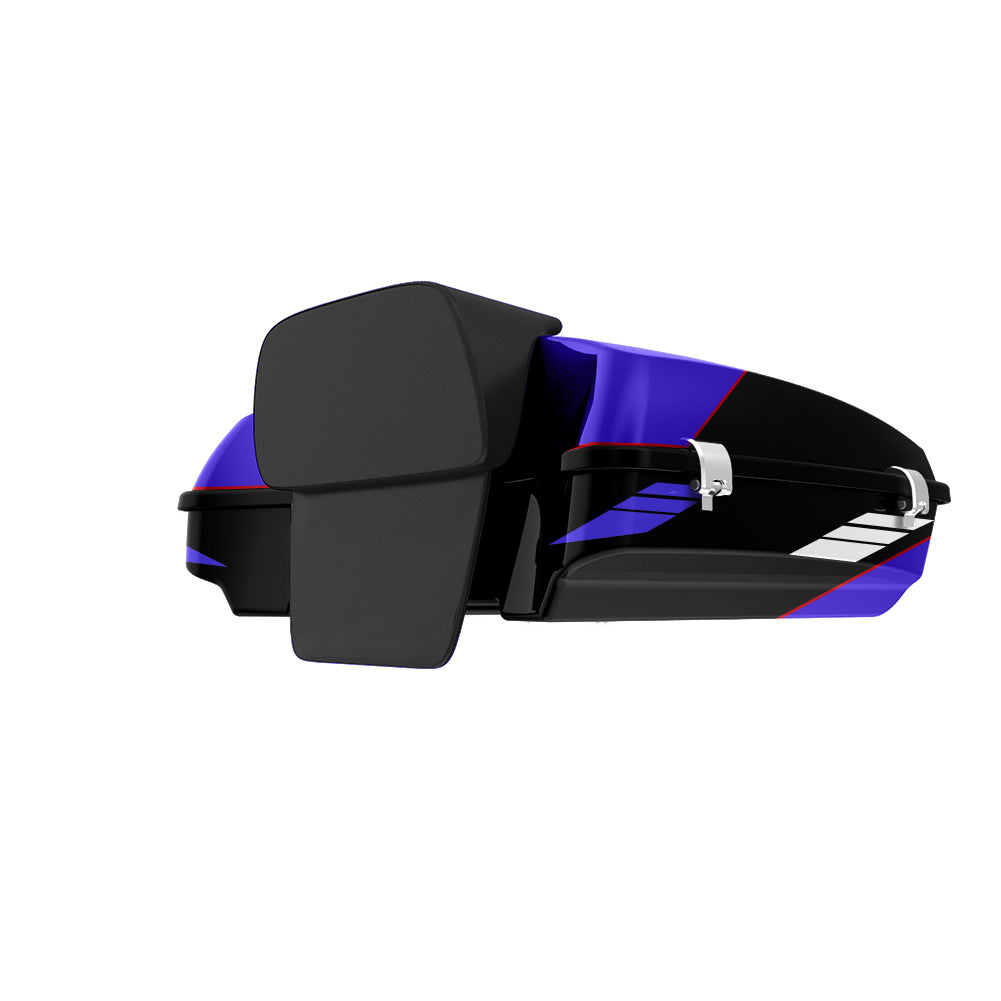 Color Matched Detachable Razor Tour Trunk Pack | Motorcycle Touring Trunk | Mocardine