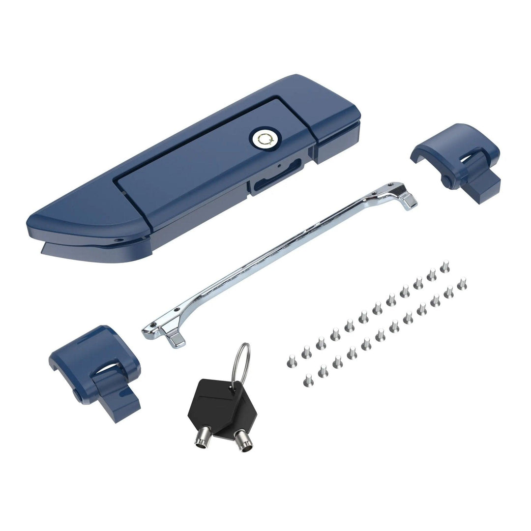 COLOR MATCHED HINGES & LATCH KIT FOR MOCARDINE & HARLEY RAZOR CHOPPED KING TOUR PAK - Mocardine