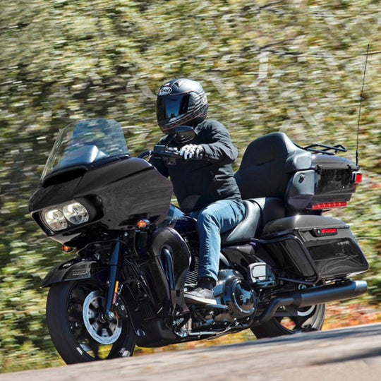 Vivid Black Lower Vented Leg Fairings Cap Glove Box - Mocardine